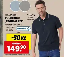 Lidl Polotriko regular fit nabídka