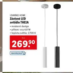 Lidl Závěsné led svítidlo theia nabídka
