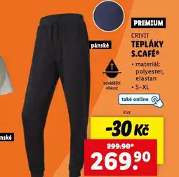Lidl Tepláky s.café nabídka