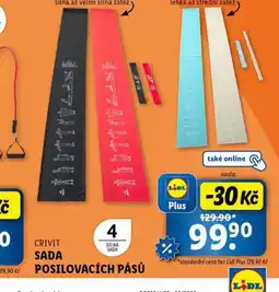 Lidl Sada posilovacích pásů nabídka