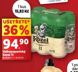 Lidl Pivo velkopopovický kozel 11 nabídka