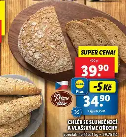 Lidl Chléb se slinečnicí a vlašskými ořechy nabídka