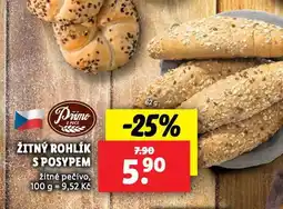 Lidl Žitný rohlík s posypem nabídka