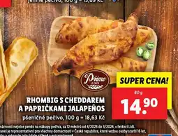 Lidl Rhombig s cheddarem a papričkami jalapeňos nabídka