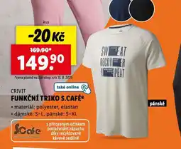 Lidl Funkční triko s-café nabídka