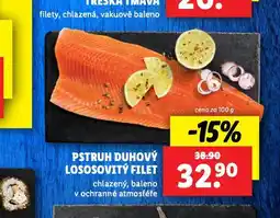 Lidl Pstruh duhový lososvitý filet nabídka