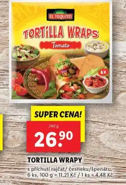Lidl Tortilla wrapy nabídka
