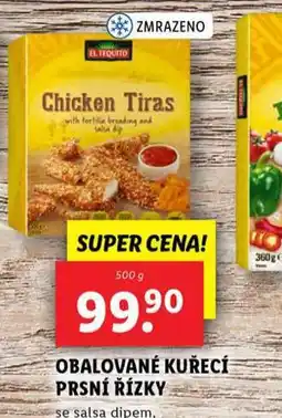 Lidl Obalované kuřecí prsní řízky nabídka