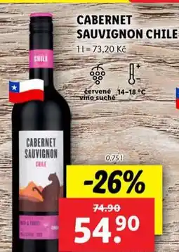 Lidl Cabernet sauvignon chile nabídka