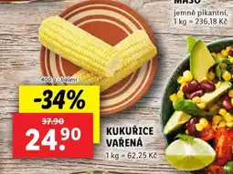 Lidl Kukuřice vařená nabídka