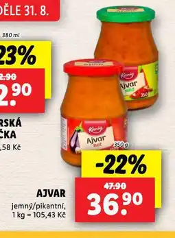 Lidl Ajvar nabídka