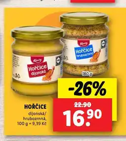 Lidl Hořčice nabídka