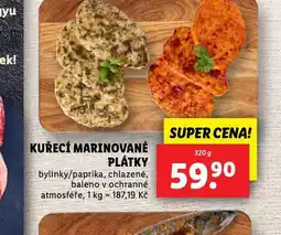 Lidl Kuřecí marinované plátky nabídka
