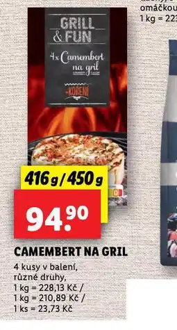 Lidl Camembert na gril nabídka
