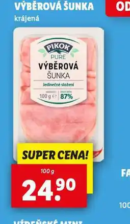 Lidl Výběrová šunka krájená nabídka