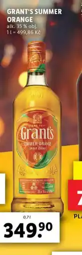 Lidl Grant´s summer orange nabídka