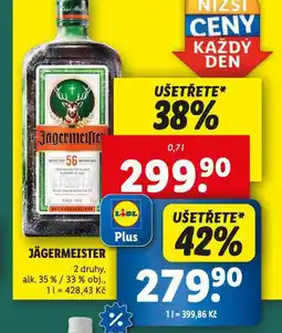 Lidl Jägermeister nabídka