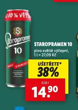 Lidl Pivo staropramen 10 nabídka