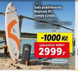 Lidl Sada paddleboardu beginner 10, pumpy a pádla nabídka