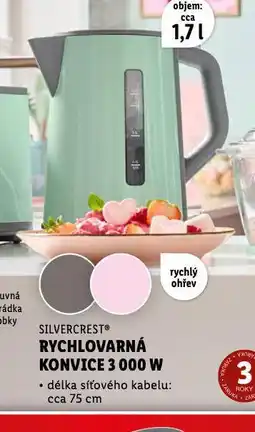 Lidl Rychlovarná konvice 3000 w nabídka