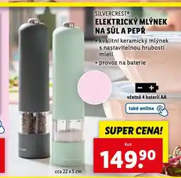 Lidl Elektrický mlýnek na sůl a pepř nabídka