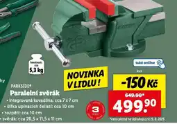 Lidl Paralelní svěrák nabídka