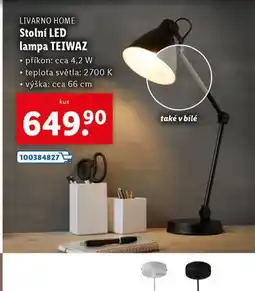 Lidl Stolní led lampa teiwaz nabídka