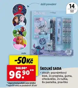 Lidl Školní sada nabídka