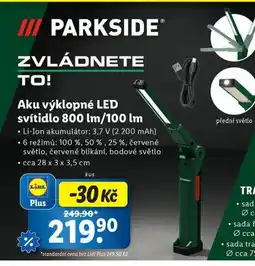 Lidl Aku výklopné led svítidlo nabídka