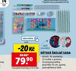 Lidl Dětská školní sada nabídka