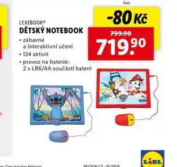 Lidl Dětský notebook nabídka