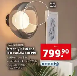 Lidl Stropní / nástěnné led svítidlo khepri nabídka