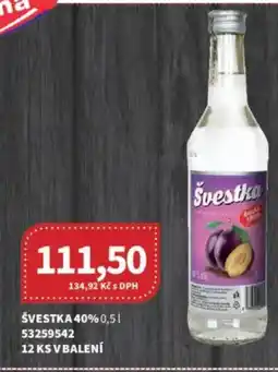 Kubík potraviny Švestka 40% nabídka