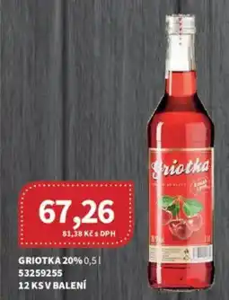 Kubík potraviny Griotka 20% nabídka