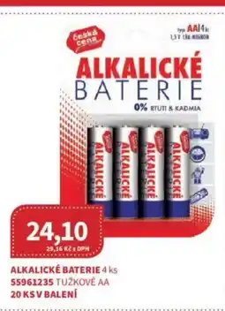 Kubík potraviny Alkalické baterie nabídka
