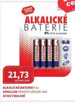 Kubík potraviny Alkalické baterie nabídka