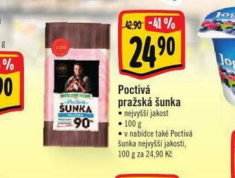 Albert Poctivá pražská šunka nabídka