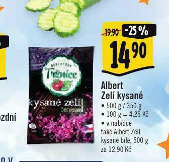 Albert Zelí kysané nabídka