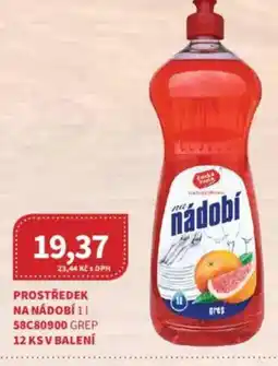 Kubík potraviny Prostředek na nádobí nabídka