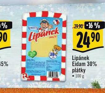 Albert Lipánek eidam 30% plátky nabídka