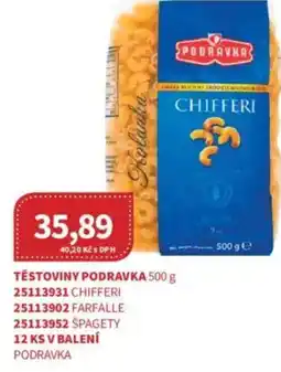 Kubík potraviny Těstoviny podravka nabídka