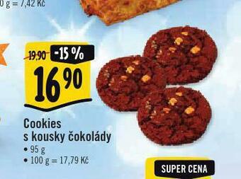 Albert Cookies s kousky čokolády nabídka