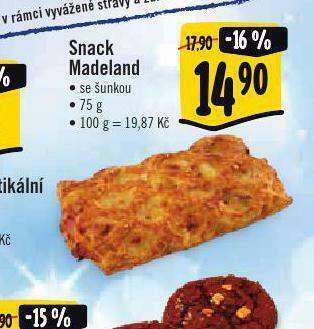 Albert Snack madeland nabídka
