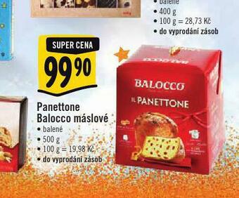 Albert Panettone balocco máslové nabídka