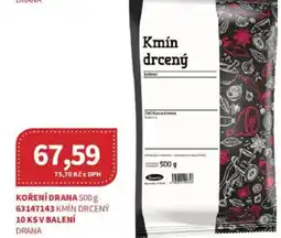 Kubík potraviny Koření drana nabídka