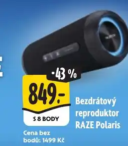 Albert Bezdrátový reproduktor RAZE Polaris nabídka