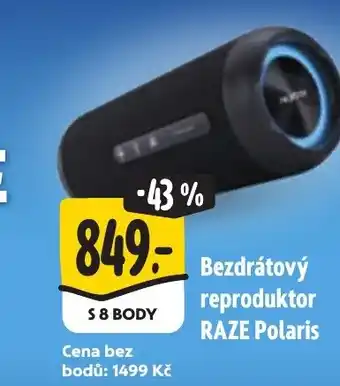 Albert Bezdrátový reproduktor RAZE Polaris nabídka