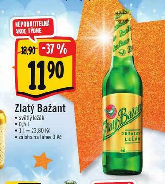 Albert Pivo zlatý bažant nabídka