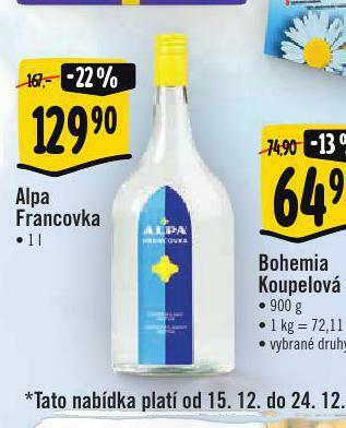 Albert Alpa francovka nabídka