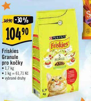 Albert Friskies granule pro kočky nabídka